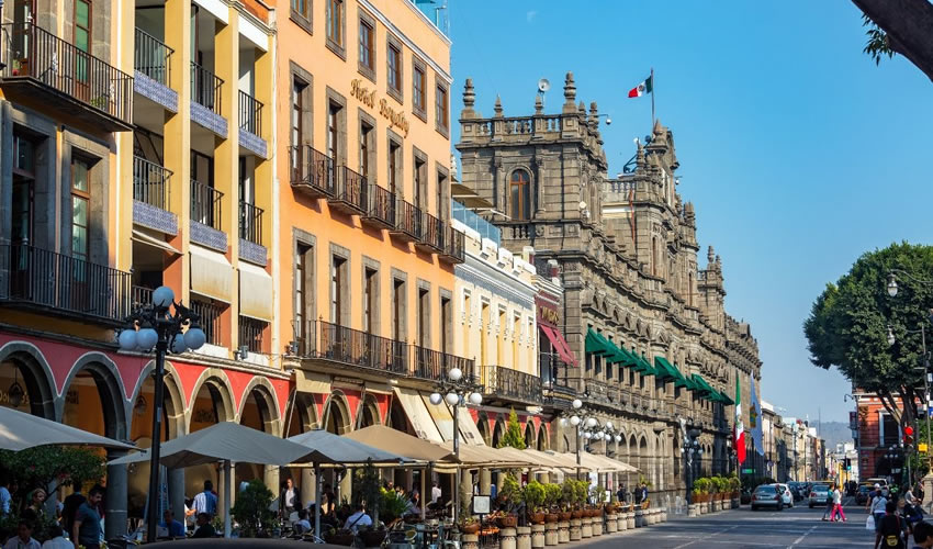 Puebla is the capital and the largest city of the Puebla State.